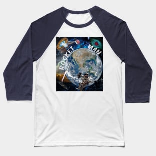 Rocket Man Universe Design Baseball T-Shirt